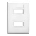 thumbnail image 1 of 20 Placa Resina Modus Chasis Doble Abs Blanco E5n2ptl, 1 of 1
