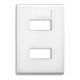 thumbnail image 1 of 20 Placa Resina Modus Chasis Doble Abs Blanco E5n2ptl, 1 of 1