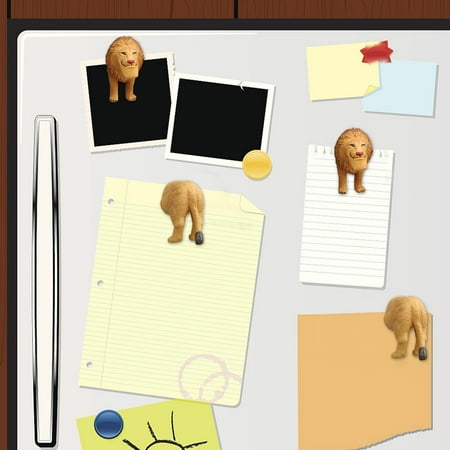 

Aueoeo 2PCS Animal Head Butt Magnets Refrigerator Practical Fridge Decorations