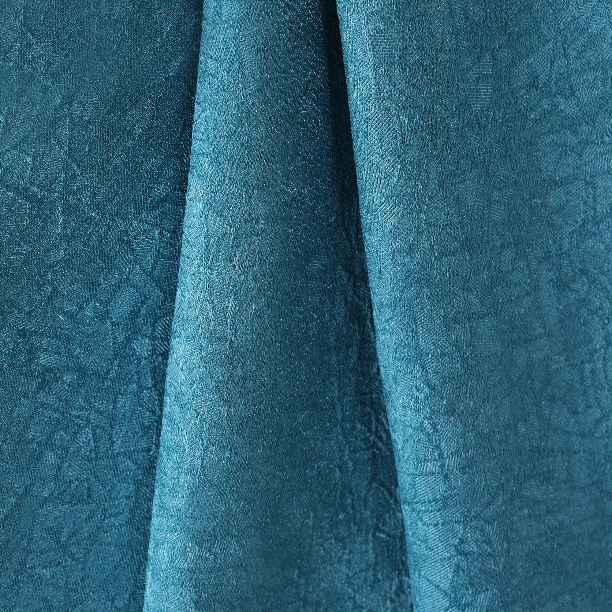Superior Senna Blackout Curtains Set of 2, Grommet Header Curtain Panel Pair, Deep Sea, 42"W x 108"L