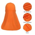 thumbnail image 3 of Uxcell Sun Shade Hat Neck Shade, 6 Pack Cooling Skull Cap Fishing Hats for Hiking, Orange, 3 of 6