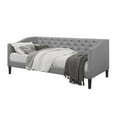 thumbnail image 2 of Home Design Gianna Twin Daybed with Upholstered Frame, Button-Tufted Back, Soft Fabric Finish, Stylish and Comfortable Seating or Sleeping, Gray, 2 of 4