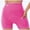 Hot Pink, variant on USNSM Jogging Yoga Shorts for Women High Waist Cotton Soft Stretch Fitness Shorts Tight Tummy Control Butt Lifting Shorts Purple L