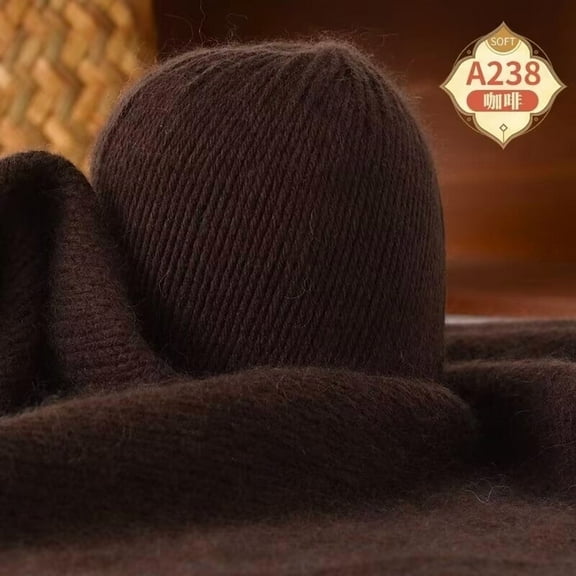 Namzi , 1 Roll Wool for Knitting 6 Shares, dark brown High Quality Crochet Yarn for Craft Projects, Soft Fleece Yarn Suitable for DIY Knitting & Crochet Work, Durable