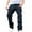 Black, variant on Lovskoo Men's Straight Slim Fit Ripped Distressed Destroyed Jeans Casual Full Length Pants Denim Cotton Trousers Black