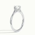 thumbnail image 2 of Ammo Jewel 1.7 Ct Round Cut Solitaire Engagement Ring - Lab-Created Simulated Diamond in 14K White Gold Plated Prong Setting - Wedding & Proposal Ring for Women - Perfect Gift for Her, 2 of 3