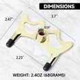 thumbnail image 3 of GSE Games & Sports Expert Billiard Pool Cue Stick Brass Metal Screw-on Bridge Head for Pool Cue, Portable Pool Cue Accessory, 3 of 8