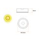 thumbnail image 2 of Niveles de burbuja redondos Uxcell de 12x6mm, niveles de espíritu circulares mini para trípode de cámara y telescopio, amarillo, 2 of 6