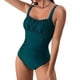 thumbnail image 2 of Traje de Baño de Bikini de Mujer Traje de Baño de Color Sólido Traje de Baño de una Pieza, Ropa de Playa Casual de Poliéster para Uso Diario, Piscina Y Mar de Verano, 2 of 4