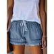 thumbnail image 5 of Shorts Mujer Cortos Vaqueros Informales De Talle Medio, 5 of 6
