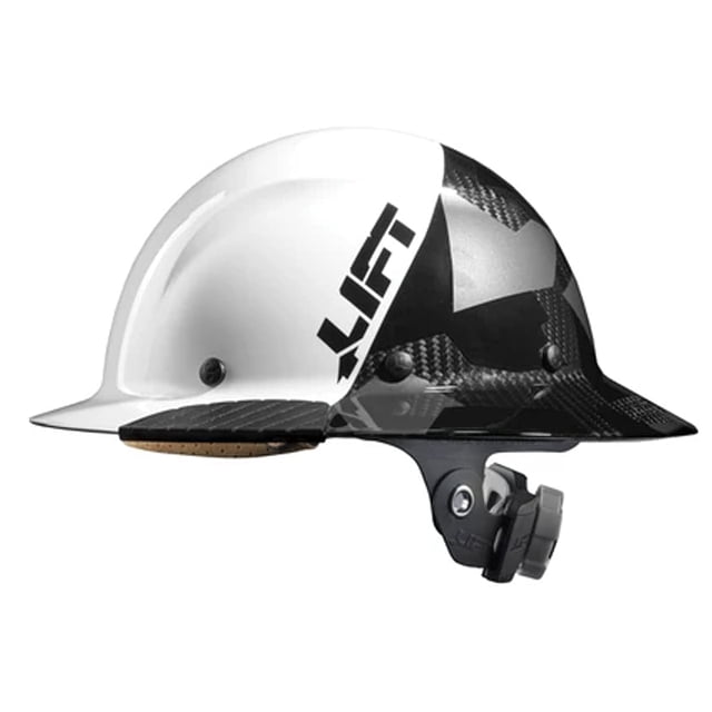 Hard Hat LIFT SAFETY DAX Fifty 50 de fibra de carbono de ala completa