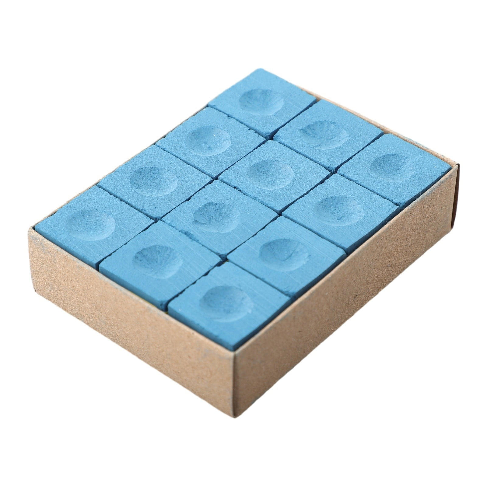12 Pcs Cubes Chalk Blue, Snooker & Pool Pioneer Cue Chalk, Billiards Snooker Cue Chalk Billiards Non-slip Chalk Indoor Sports Accessories Snooker Accessories