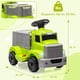 thumbnail image 4 of Coche eléctrico interactivo para niños 6V, automóvil para bebés con área de almacenamiento grande, música, 2 faros, 5 luces LED, incluye batería recargable 6V (verde), 4 of 7