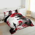 thumbnail image 3 of Castle Fairy Japanese Samurai Bedding Comforter Set 2pcs for Kids Teens Adults,Black Red Tree Leaves Twin Comforter Sets Microfiber,Exotic Style Breathable Bedding Set,Luxury Bedroom Decor, 3 of 8