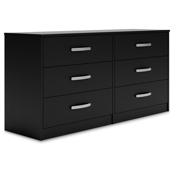Signature Design by Ashley Casual Finch 6 Drawer Dresser, Black