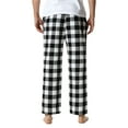 thumbnail image 4 of hirigin Men's Pajamas Plaid Pants, Drawstring Elastic Mid Waist Comfy Soft Loose Lounge Sleep Pants for Spring Autumn, 4 of 5