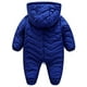 thumbnail image 3 of Traje de nieve con capucha para bebé, niño y niña, mono con cremallera y relleno, chaqueta acolchada infantil con guantes de 3 a 24 meses Adepaton CJWUS-5880, 3 of 7