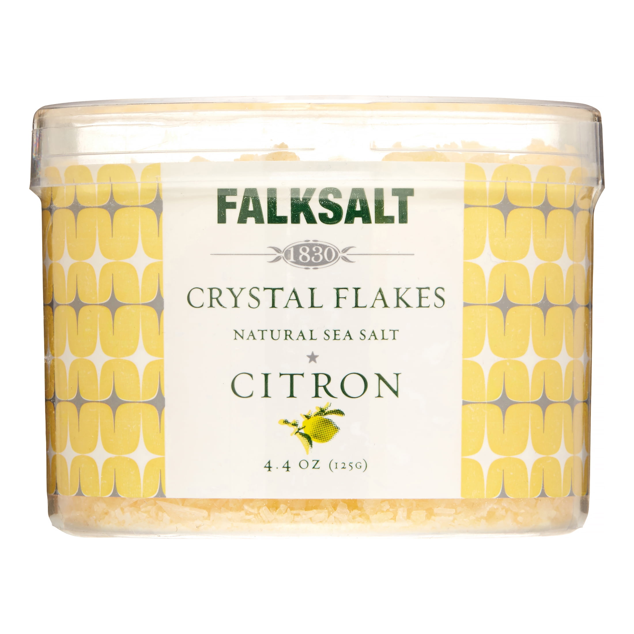 Falksalt Crystal Flakes Sea Salt, Citron, 4.4 Oz