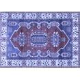 thumbnail image 1 of Ahgly Company Machine Washable Indoor Rectangle Geometric Blue Traditional Area Rugs, 8' x 10', 1 of 4
