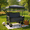 Gray, variant on 3-in-1 Convertible Folding Wagon Cart with 2 Adjustable and Canopy, Heavy Duty Utility Cart with Bench Seat and Cup Bags, 180L Capacity, All-Terrain Wagon for Camping, Beach, Sports, Garden, Orange