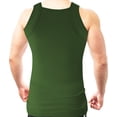 thumbnail image 3 of Different Touch 2 Pack Assorted Colors G-unit Tank Tops Square Cut Muscle Rib for Men, 3 of 4