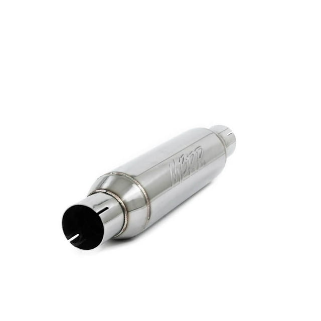 MBRP R1012 2.5" Inlet/Outlet 16" Body 20" Overall Length T304 Stainless Steel Resonator