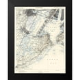 thumbnail image 2 of USGS 15x18 Black Modern Framed Museum Art Print Titled - Staten Island New York New Jersey Sheet, 2 of 5