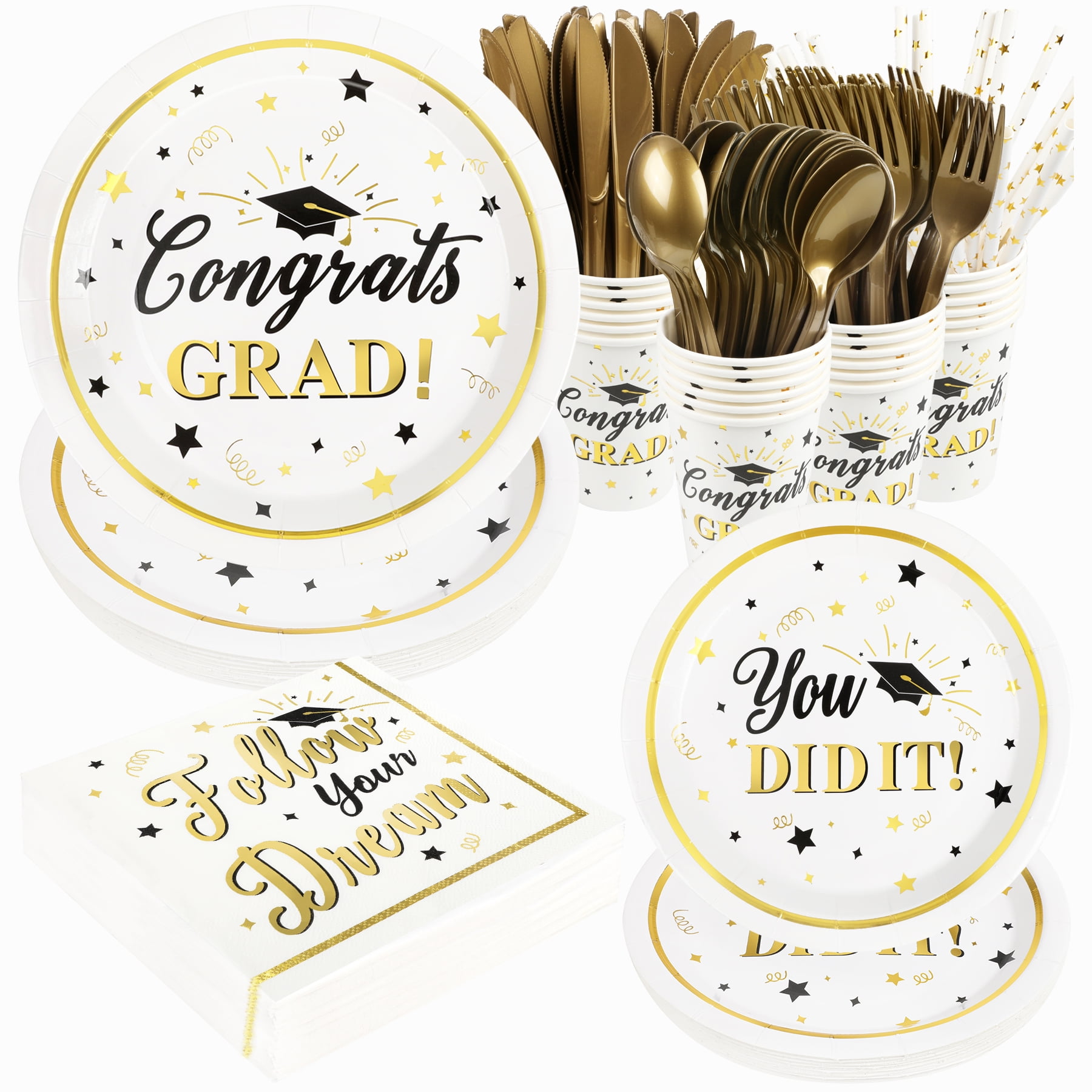 2023 Graduation Plates and Napkins Set Party Supplies Decorations, 192
