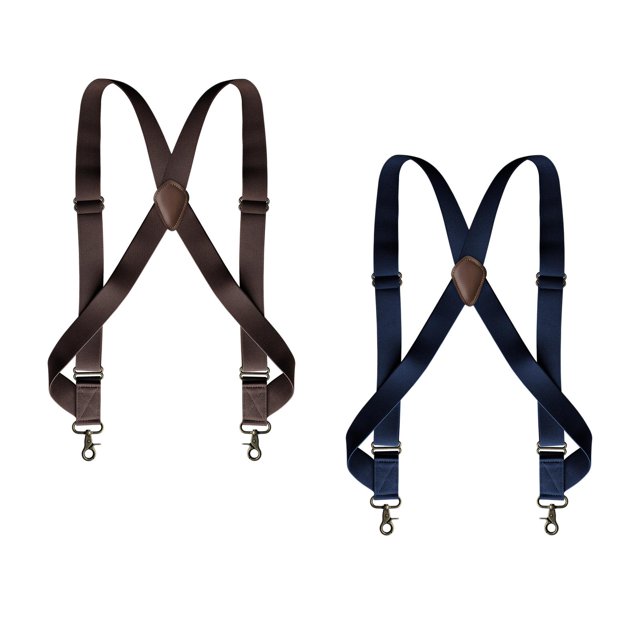Conjunto de Tirantes para Hombre con Ganchos Giratorios en X de 3,8 Cm de Ancho