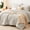 Beige-Full, variant on Dark Grey Queen Seersucker 7-Piece Bed-in-a-Bag Bedding Set