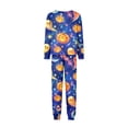 thumbnail image 5 of Matching Halloween Pajamas Set for Whole Family, Breathable Long Sleeve Halloween Family Pajamas with Moon Pumpkin Print, Fun Family Halloween Pajama Set Sleepwear, 5 of 6