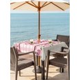 thumbnail image 3 of Outdoor Tablecloth with Umbrella Hole for Patio/Picnic/Party/Camping, Happy Mother's Day Waterproof Table Cloth Square Cover Washable, Pink Floral Buffalo Plaid Burlap (54"x 54"), 3 of 8