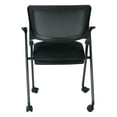 thumbnail image 4 of Mesh Back Folding Chair in Black Fabric (Set of 2), 4 of 6