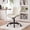 Beige, variant on Armless Ergonomic Chair – 360° Swivel with Silent Wheels, Adjustable Height, 40° Backrest Tilt, Versatile for Office, Dining, Vanity, Home Desk