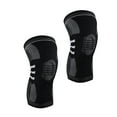 thumbnail image 2 of 2 rodilleras de compresión elásticas de nailon para fitness, correr y ciclismo, talla XL (negro), 2 of 6