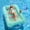 Transparent Mint Green-M Size, variant on Pool Floats Adult, Large Floating Bed with Ice Bar, Tanning Bed Pool Raft Inflatable Lounger with Drink Holder Tanning Chair Inflatable Pool Toys for Party Beach Backyard