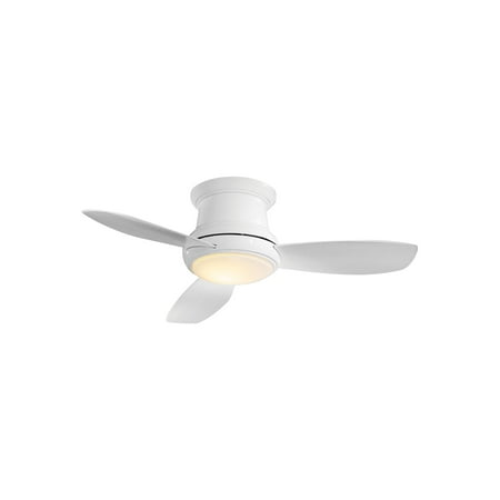 Minka Aire F519l Wh Concept Ii Led White Flush Mount 52 Ceiling Fan With Light Remote Control