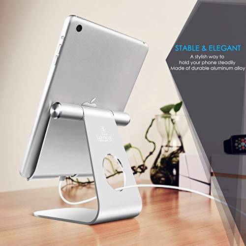 Multi Angle-Ipad Dock Desk Gray Tablet Stand-Lamicall Desktop Holder Adjustable 