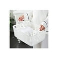 thumbnail image 7 of Hanamya 3-Piece Modern Plastic Laundry Hamper & Basket Set in White, 7 of 7
