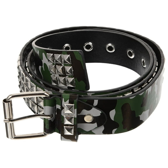 FRCOLOR Stylish Adjustable Camouflage Belt for Men Made of Artificial Leather Fits Various Outfits 1.57 Inches Wide