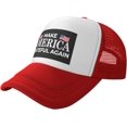 thumbnail image 1 of Make America Grateful Again Mesh Back Trucker Cap Baseball Cap, 1 of 8