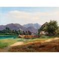 thumbnail image 3 of Wilhelm Steinfeld 14x12 Black Modern Framed Museum Art Print Titled - Landscape with Stored Timber, 3 of 5
