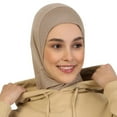thumbnail image 6 of Muslim Inner Hijabs Solid Color Women Hijab Scarf Soft Cotton Hemp Hijab Turban Cover Neck Instant Base Hat Undercaps Headscarf, 6 of 6