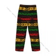 thumbnail image 5 of Men Woman Sleep Bottoms Male Lounge Trousers Mens Woman Rastafarian Leaves Reggae Pajama Pants, 5 of 6