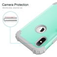 thumbnail image 3 of Dteck iPhone Xs Case, Dteck Heavy Dual Layer Rugged Shockproof Case Hard PC Protective Back Cover For Apple iPhone Xs / iPhone X, Mint Green, 3 of 7