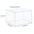 thumbnail image 2 of Acrylic Display Case Plastic Box Cube Storage Box Clear Assemble Showcase 41x31x26cm for Collectibles, 2 of 5