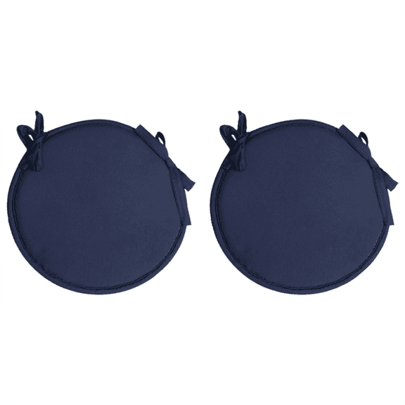 2 * round seat cushion-Navy Blue