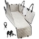 thumbnail image 1 of Funda para Asiento de Auto para Perro PETICON con Ventana de Malla, Funda Impermeable 100% para Asiento Trasero, Hamaca Resistente a Arañazos para Perros en Autos, Camionetas, SUVs, Jeeps, Beige, 1 of 8