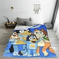 thumbnail image 2 of Lsque Bluey Pattern Fuzzy Fleece Throw Blanket Extra Large,Super Soft,Fluffy and Warm Blankets for Couch,Bed,All Season Use (60"x50"), 2 of 7