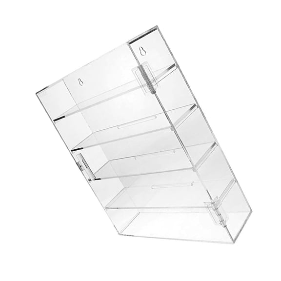 Large Clear Storage Box For Collectible Models and Toy Dustproof Clear Organizers Shelf Durability Simple Installation